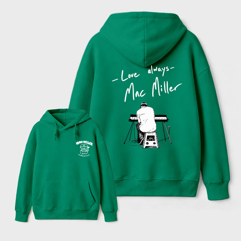 Mac Miller Love Always Vintage Hip Hop Graphic Hoodie