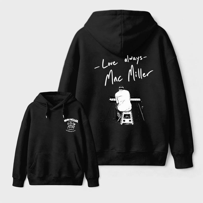 Mac Miller Love Always Vintage Hip Hop Graphic Hoodie