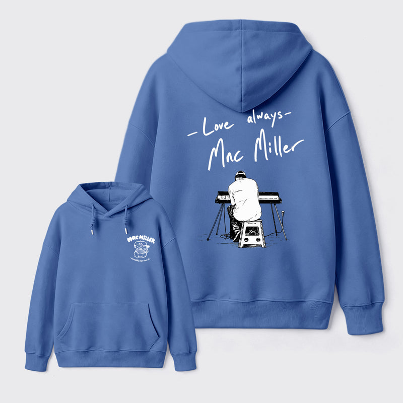 Mac Miller Love Always Vintage Hip Hop Graphic Hoodie