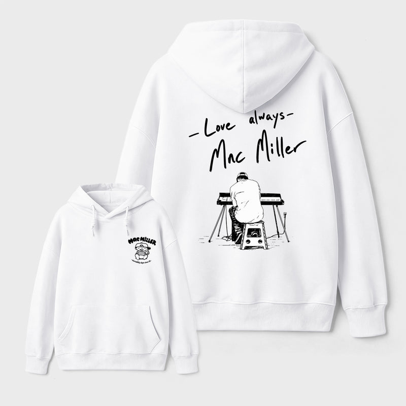 Mac Miller Love Always Vintage Hip Hop Graphic Hoodie