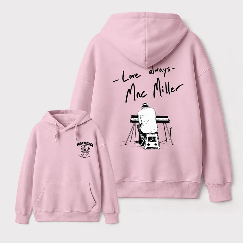 Mac Miller Love Always Vintage Hip Hop Graphic Hoodie